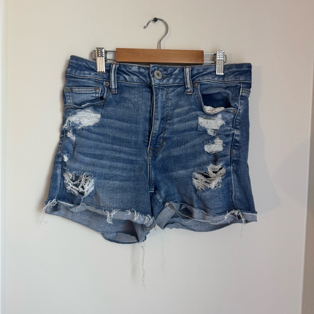 American Eagle Outfitters Blue Denim Jean shorts - high rise shorties